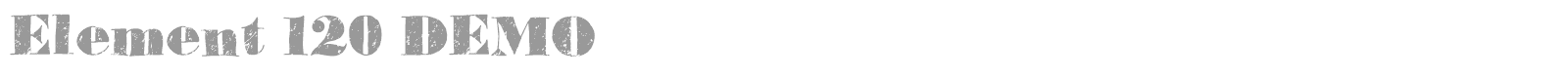 Element 120 font preview